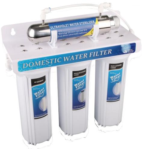 Triple Stage Water Filter with UV
