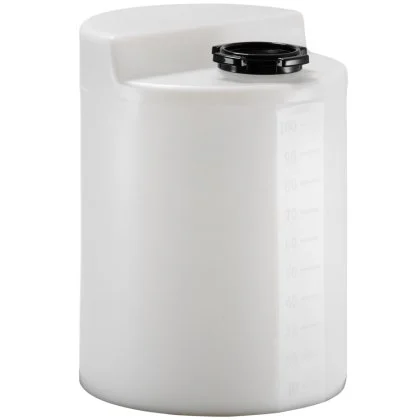 Different sizes of chemical storage tanks